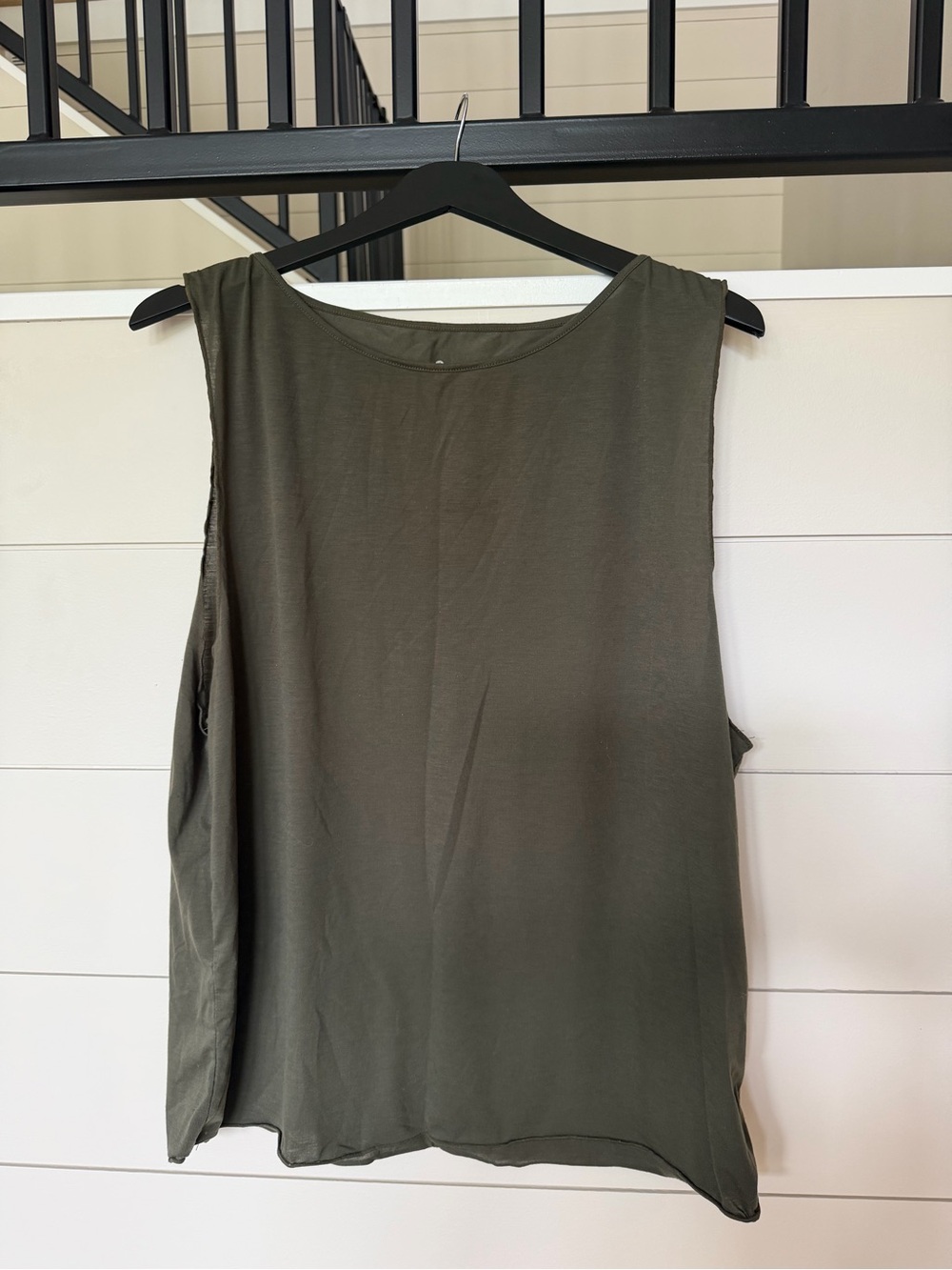 Athleta Olive Sleeveless Tank Top
